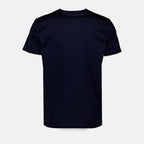 Moncler T-shirt, navy fashion top, pique cotton shirt, logo T-shirt, casual wear