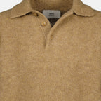 Image of Brown Wool Polo by Ami PARIS for Men - Season Autumn-Winter 2025 - Product detail view 3