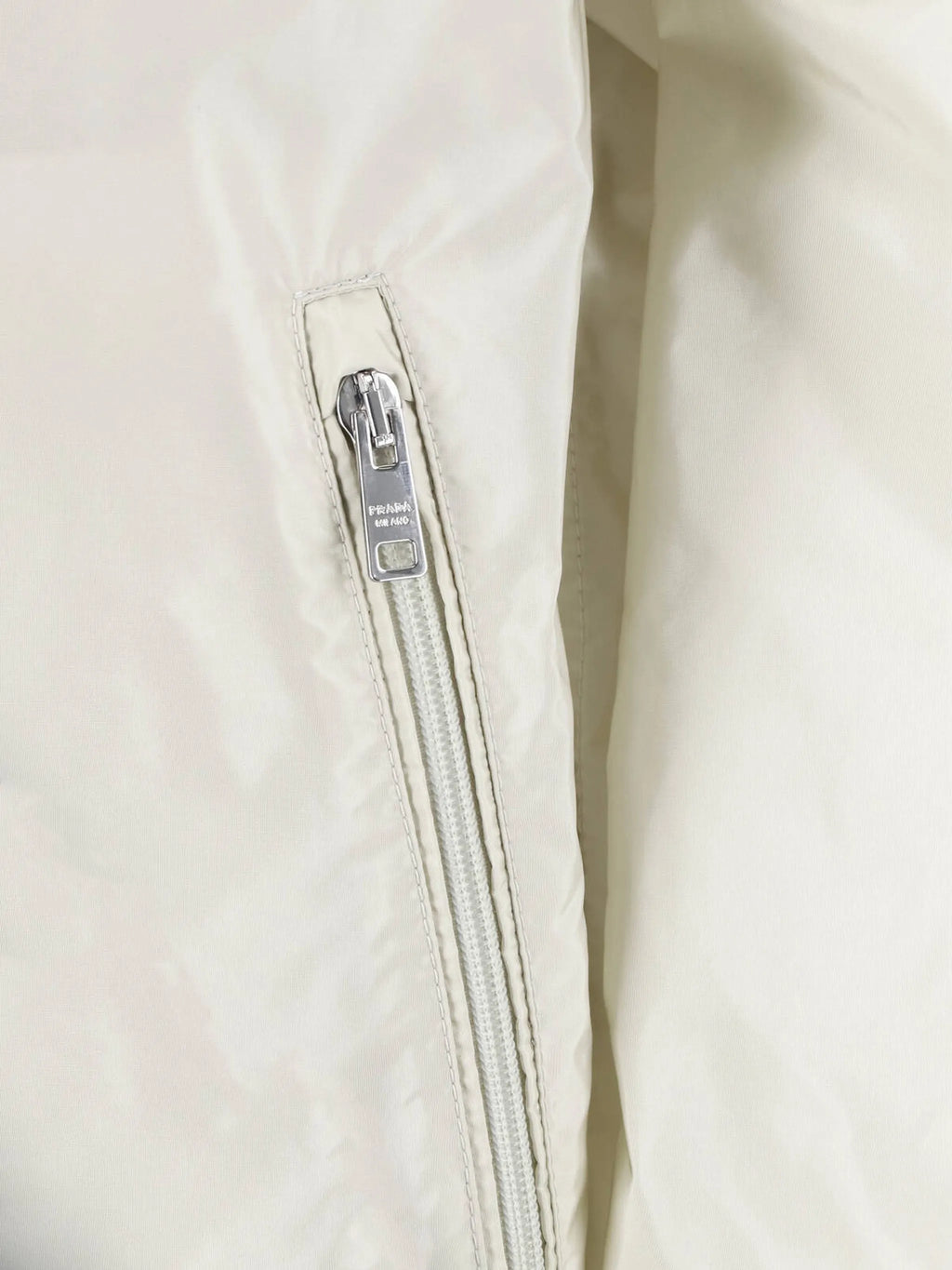 Image of Beige Re-Nylon Jacket by Prada for Men - Season Autumn-Winter 2026 - Model View 4