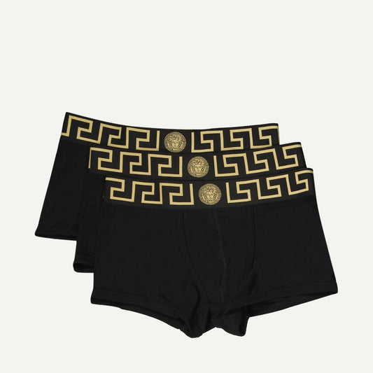 Versace, Black Boxers, Cotton Blend, Boxer Set, Autumn Winter 2024