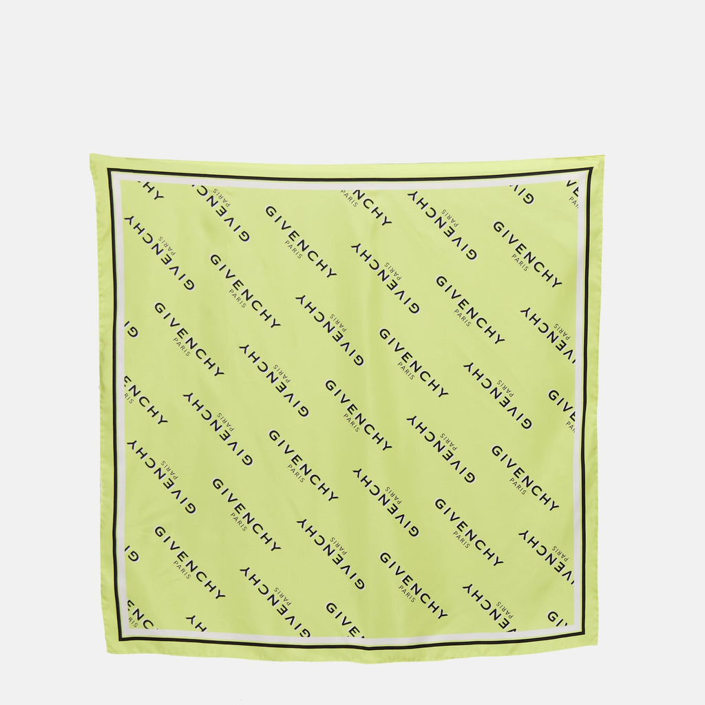 Imagem do lenço de seda Shadow da Givenchy para mulheres - Temporada Outono-Inverno 2025 - Vista frontal