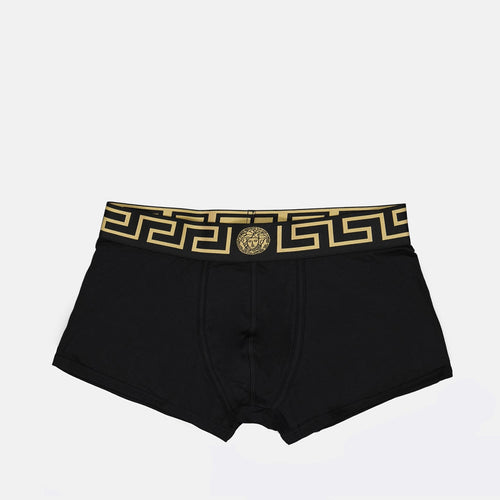 Boxers Negros Medusa Greca de Versace