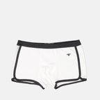 cotton boxer shorts, Dior, embroidered bee, elegant loungewear, designer underwear