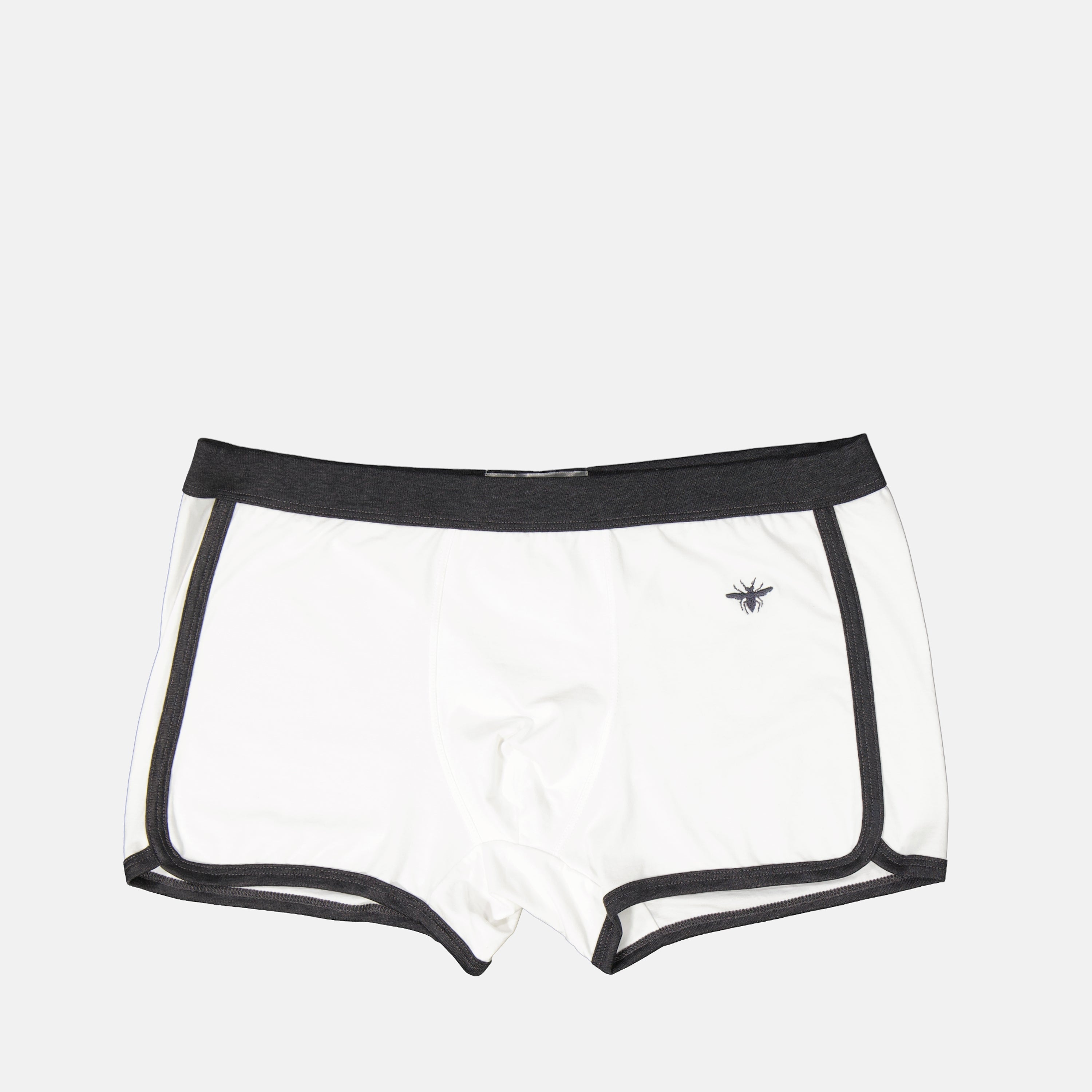 cotton boxer shorts, Dior, embroidered bee, elegant loungewear, designer underwear