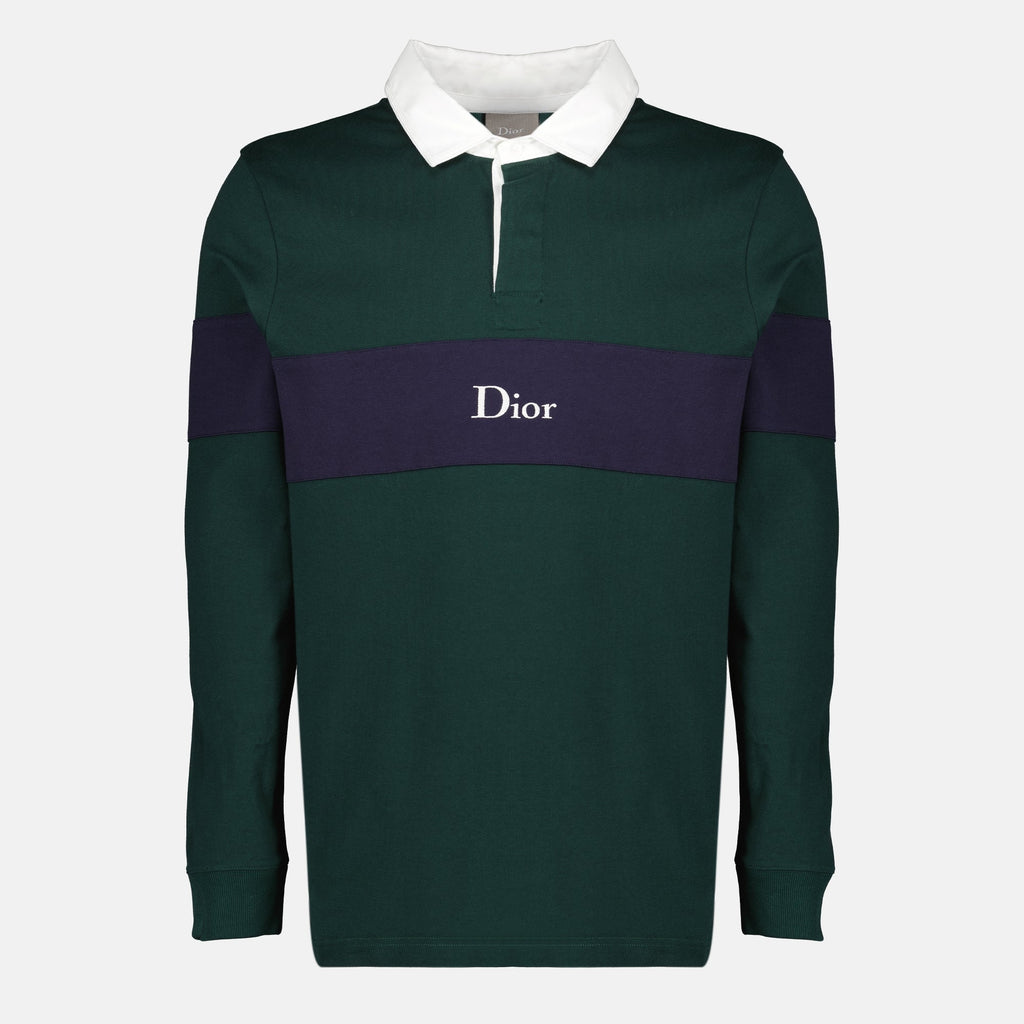 Polo Dior Verde a Maniche Lunghe