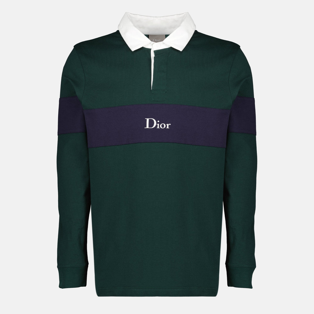 Polo Dior Verde a Maniche Lunghe