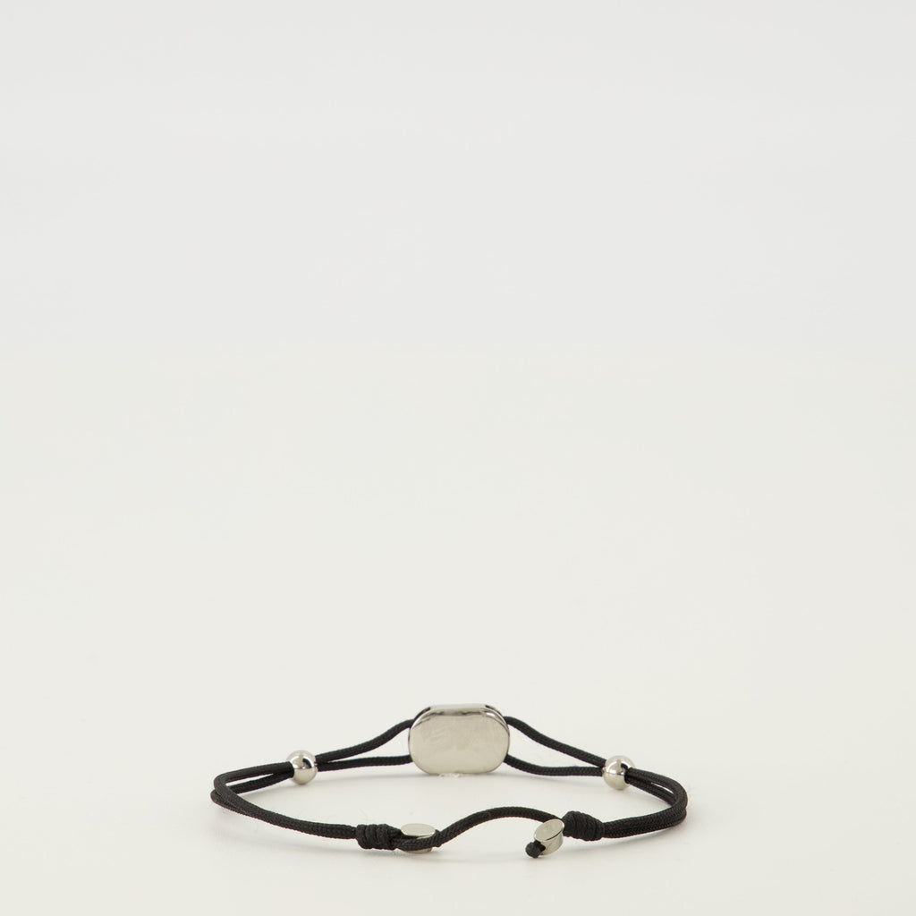 Ovalette Bracelet with Black Enamel