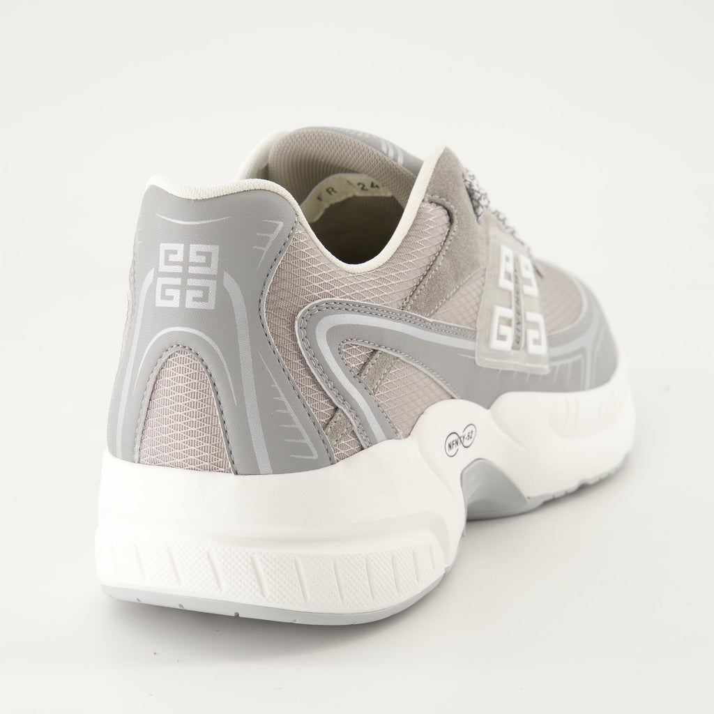 suede sneakers, mesh sneakers, grey sneakers, luxury footwear, Autumn-Winter collection