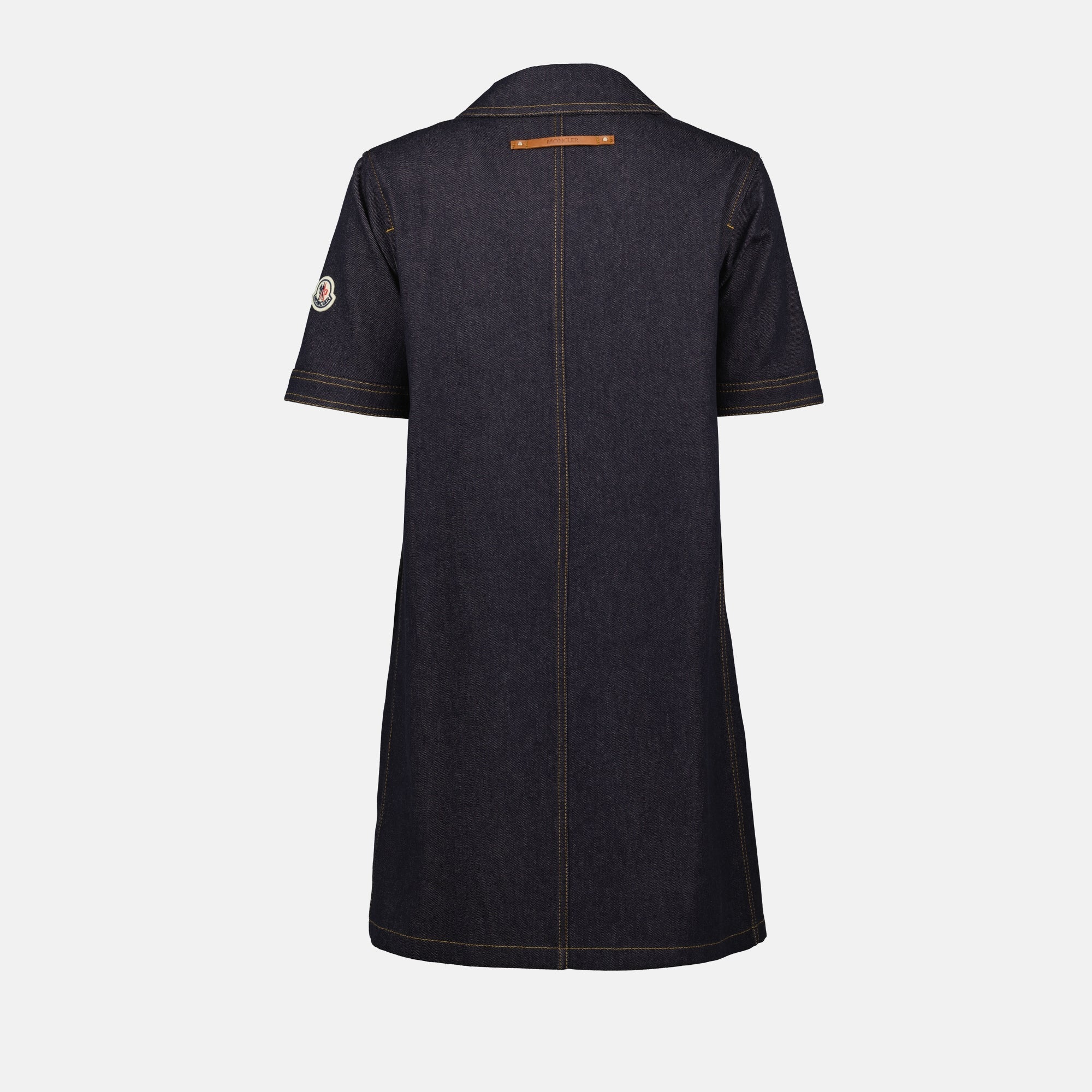 moncler denim dress MONCLER ENFANT Kids Chambray Dress Denim