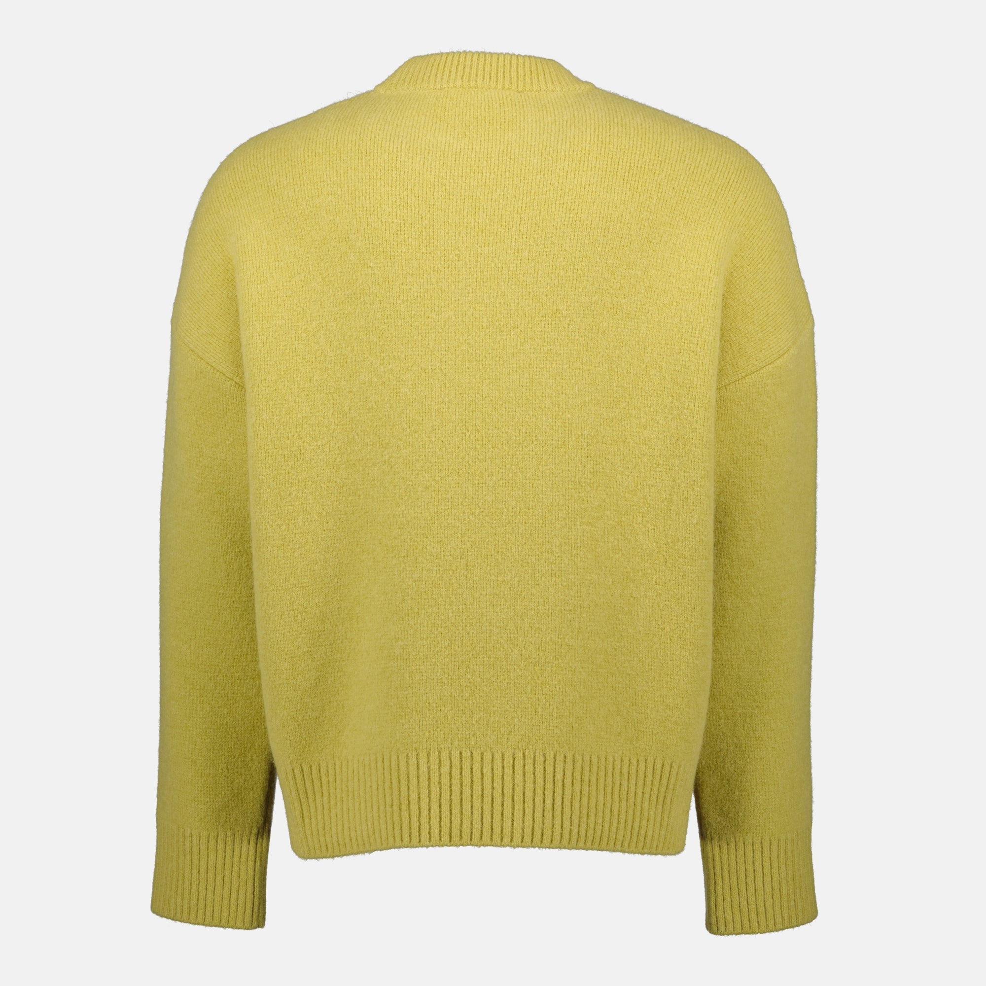 ami de coeur yellow knit sweater we in style ami paris women 15576655495548