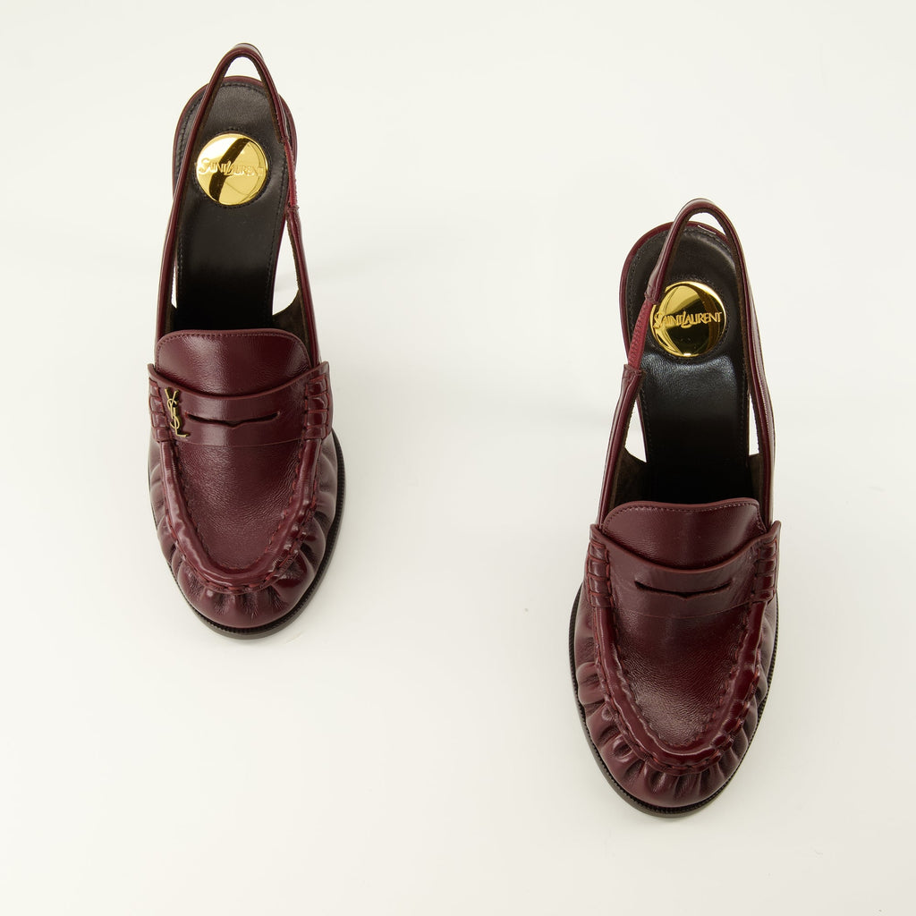 Loafer Slingbacks Bordéus