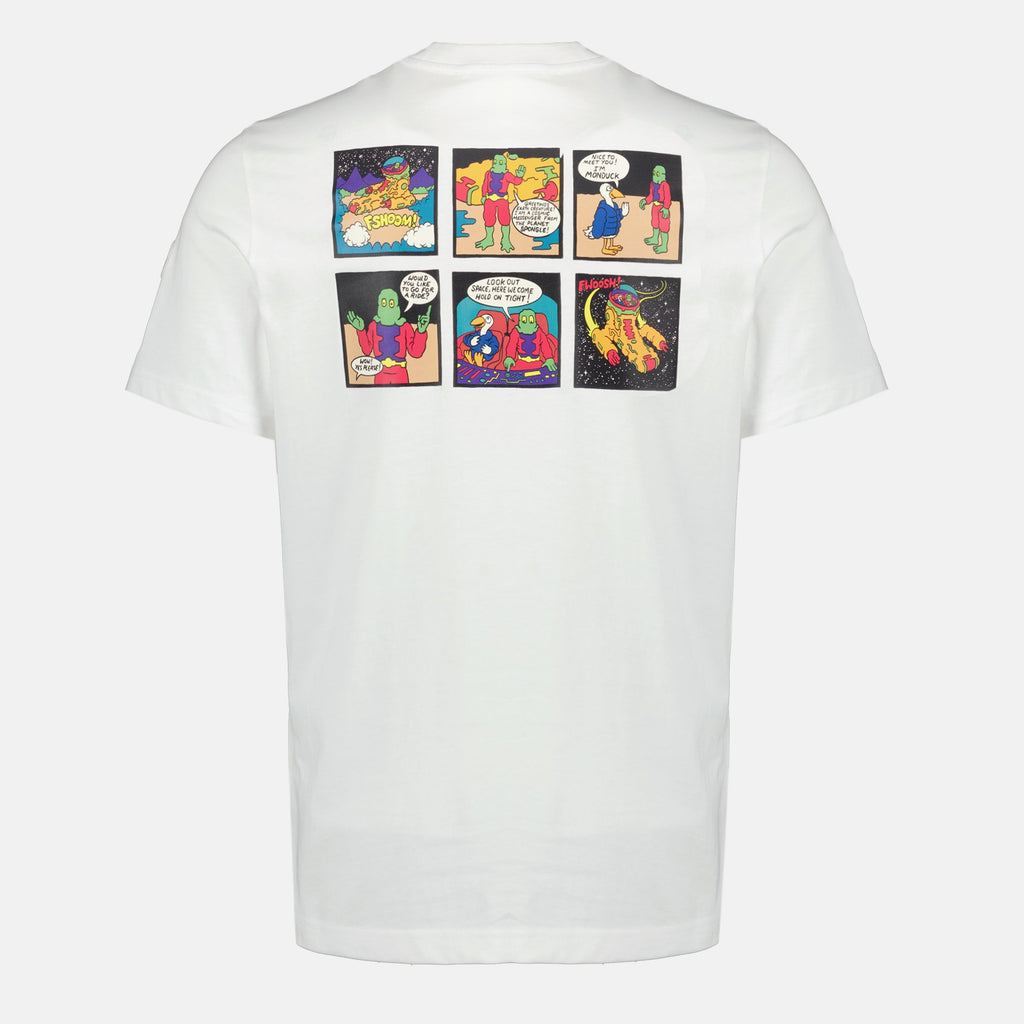 Image du T-shirt Monduck Espace Blanc par Moncler pour Hommes - Saison Printemps-Été 2026 - Vue Arrière