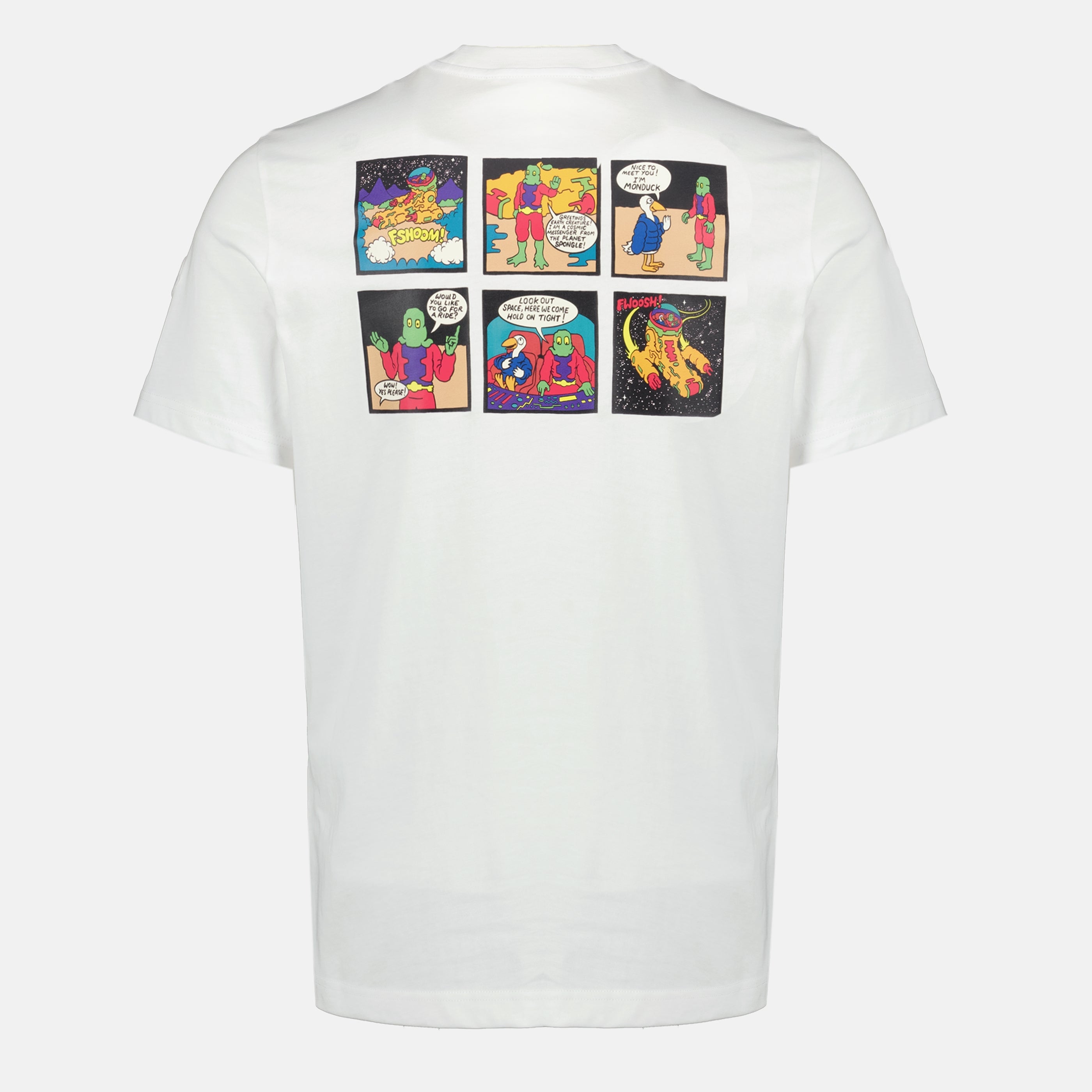 Image du T-shirt Monduck Espace Blanc par Moncler pour Hommes - Saison Printemps-Été 2026 - Vue Arrière