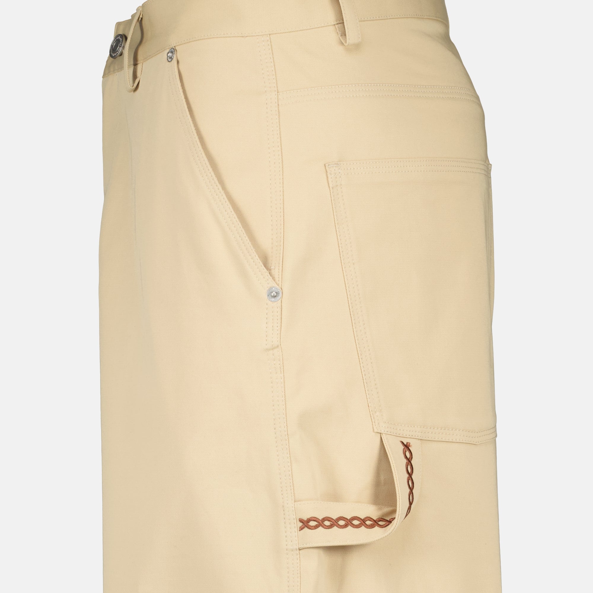 Beige Baggy Pants