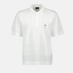 White Embroidered Polo Shirt