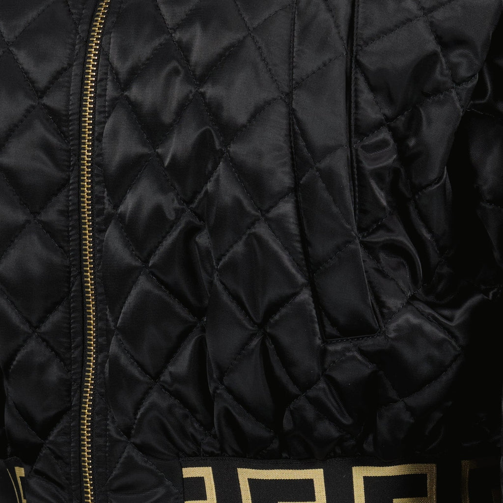 Versace bomber jacket, reversible jacket, luxury nylon jacket, black bomber, autumn-winter 2024 fashion