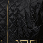 Versace bomber jacket, reversible jacket, luxury nylon jacket, black bomber, autumn-winter 2024 fashion