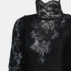 여성을 위한 라반느의 블랙 레이스 롱 드레스 이미지 - 시즌 2025 봄-여름 - 제품 상세 보기 2