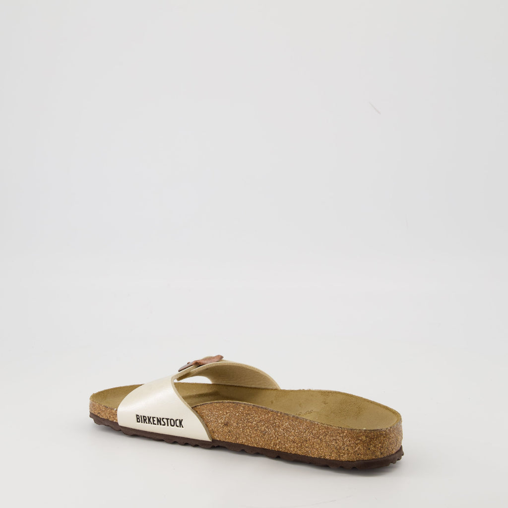 Birkenstock sandals, beige sandals, comfortable footwear, Spring-Summer collection, Birko-Flor material