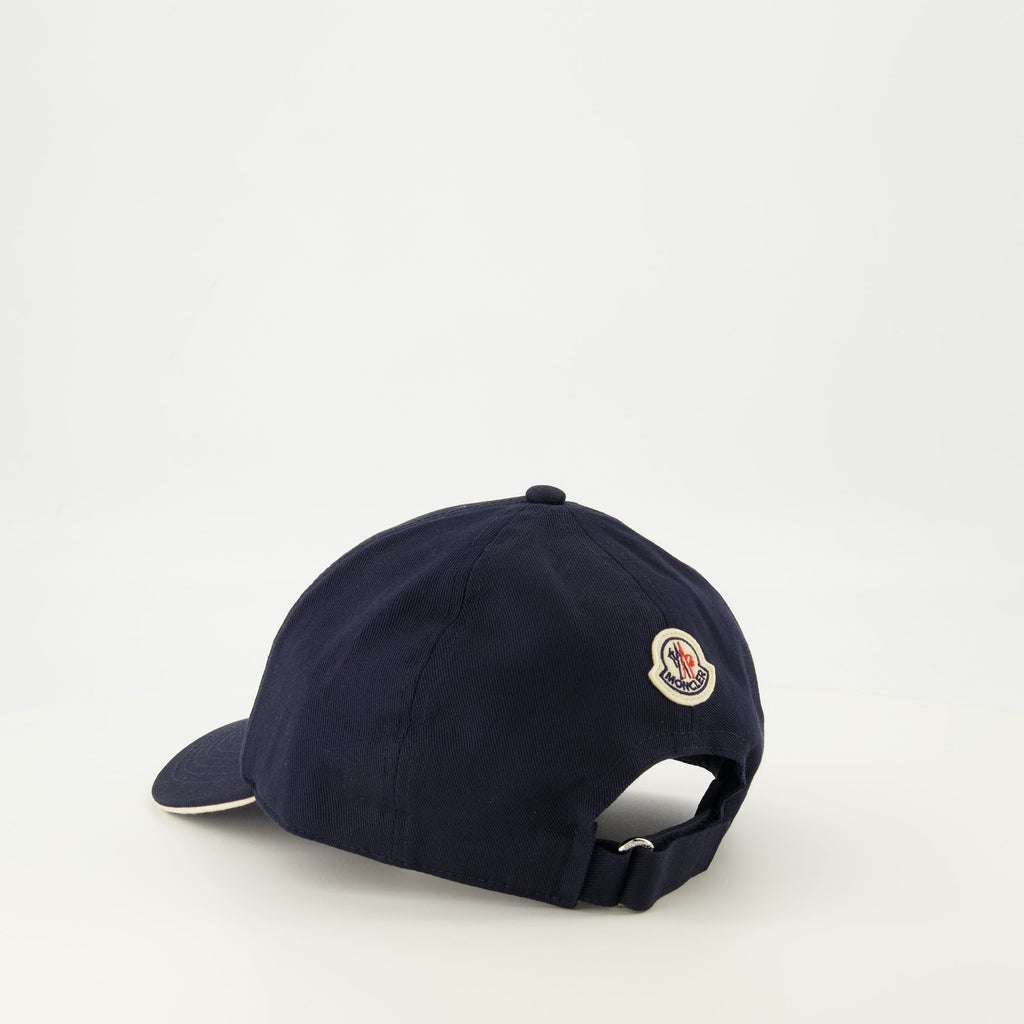 Bild von der Marine-Logo-Cap von Moncler für Herren - Saison Frühling-Sommer 2026 - Detailansicht 1