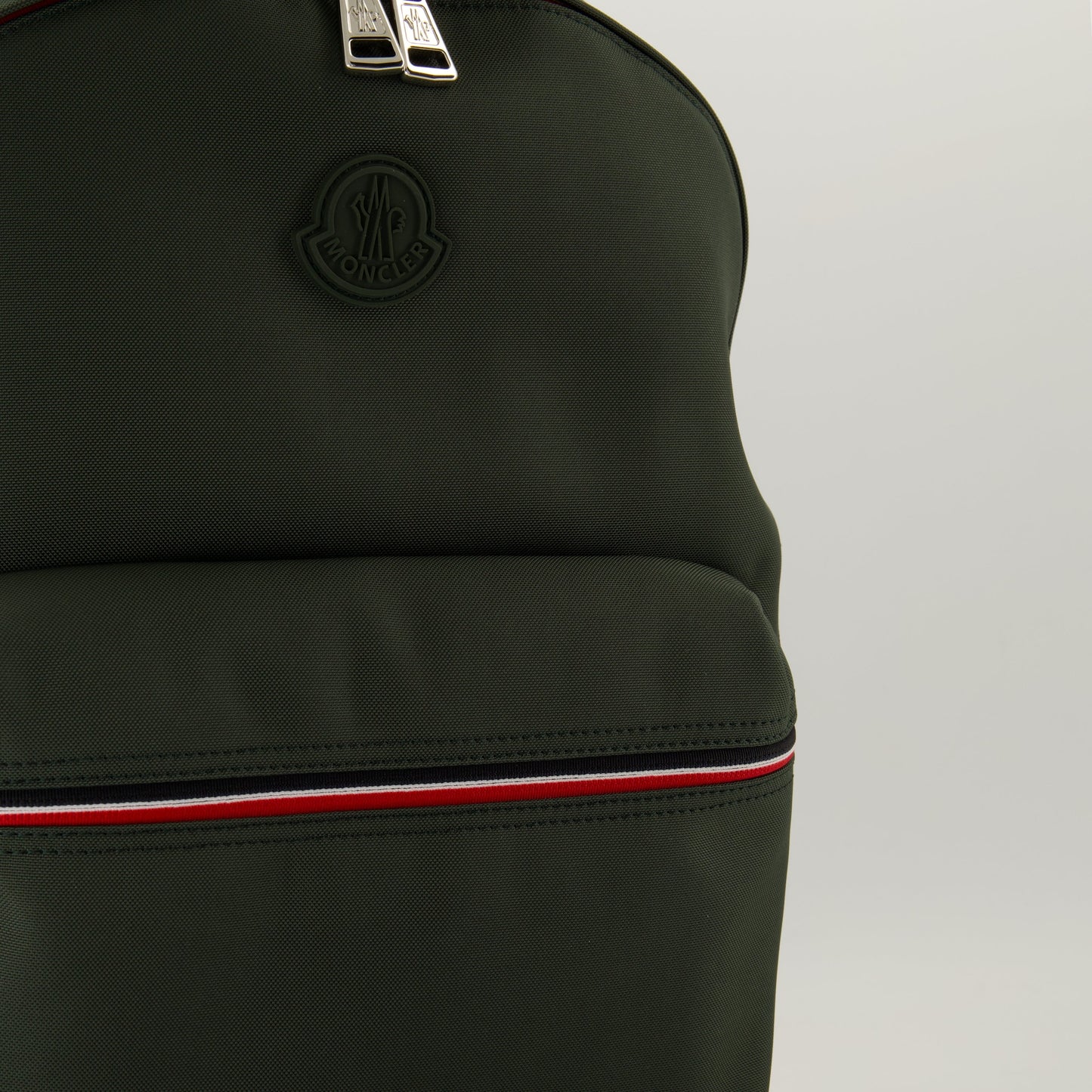 Pierrick backpack, Moncler bag, designer backpack, kaki backpack, water-repellent bag