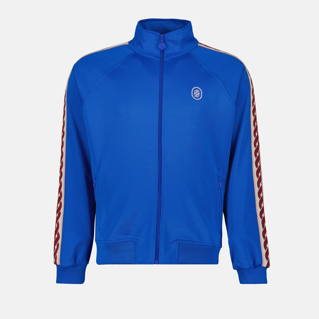 Track jacket, blue jacket, casual outerwear, Drôle De Monsieur, modern men's fashion