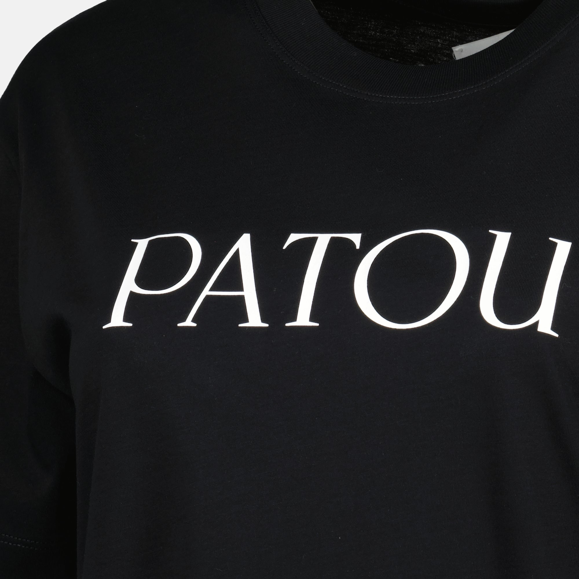 Patou T-Shirt, black t-shirt, organic cotton, fashion essentials, autumn-winter collection
