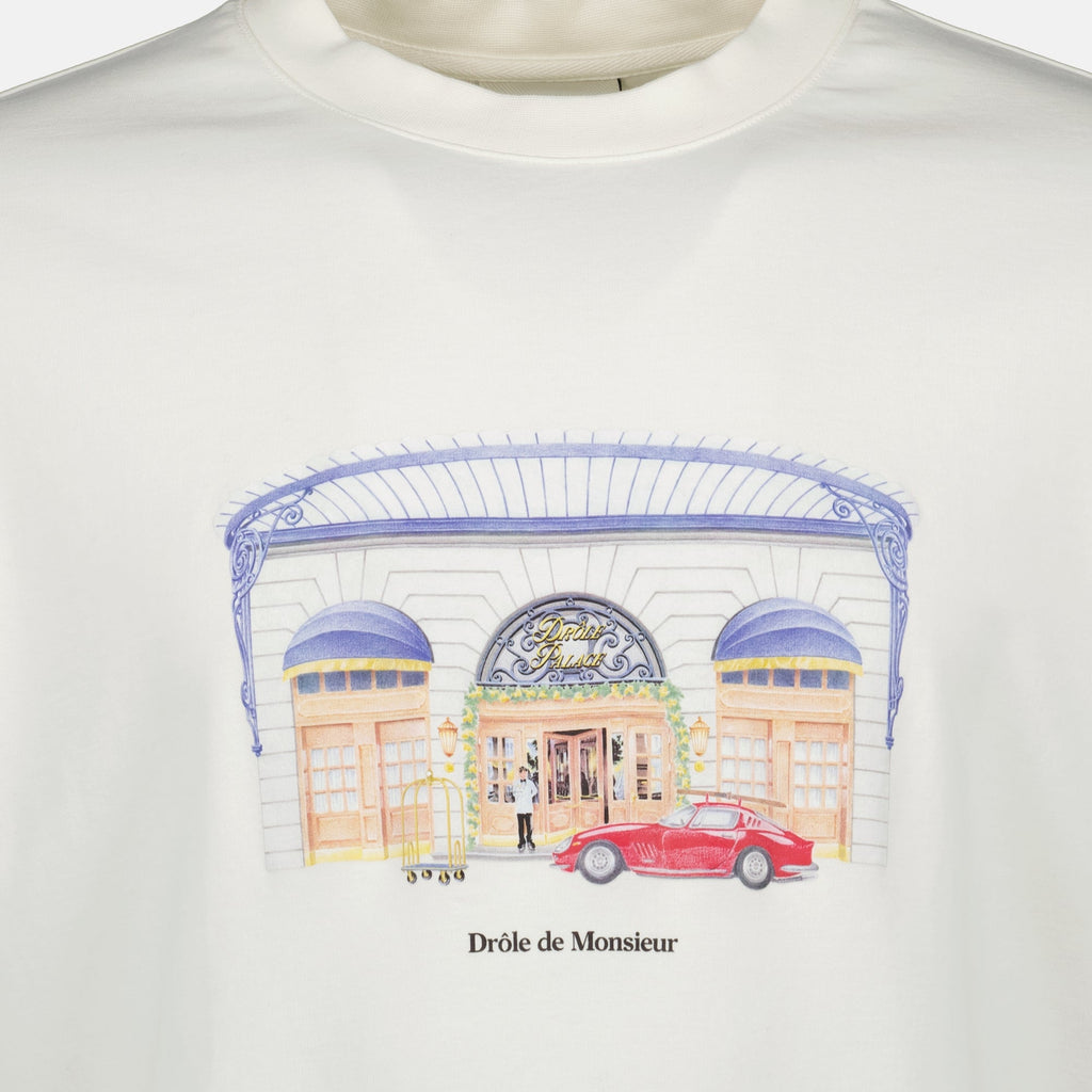 Drôle Palace T-shirt, Drôle De Monsieur, cotton T-shirt, graphic tee, contemporary fashion