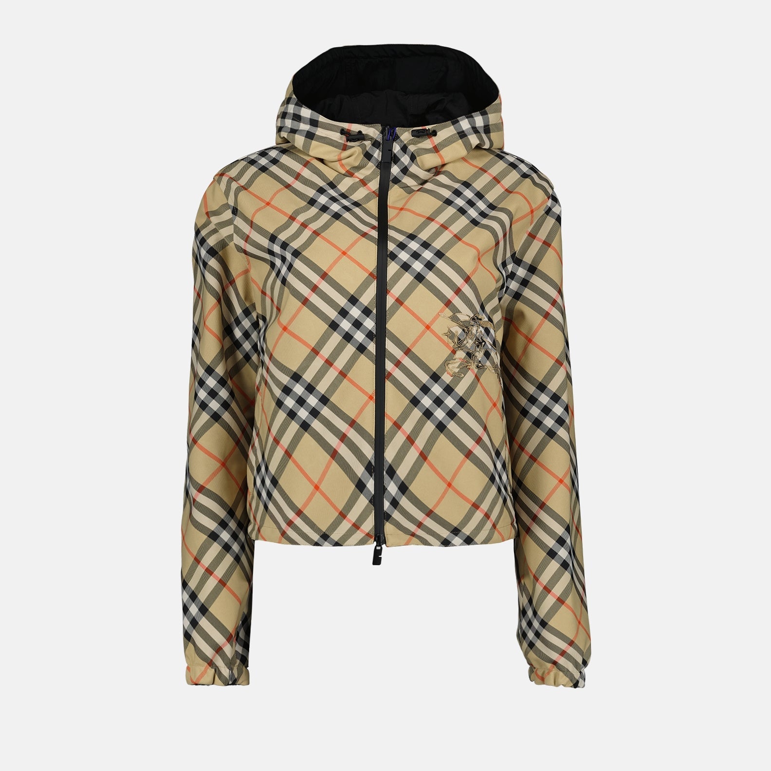 Reversible Plaid Windbreaker Jacket
