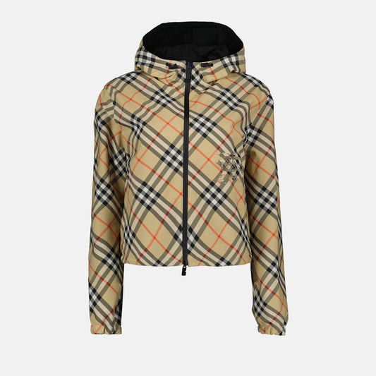 reversible jacket, plaid windbreaker, Burberry 2025, versatile outerwear, elegant design