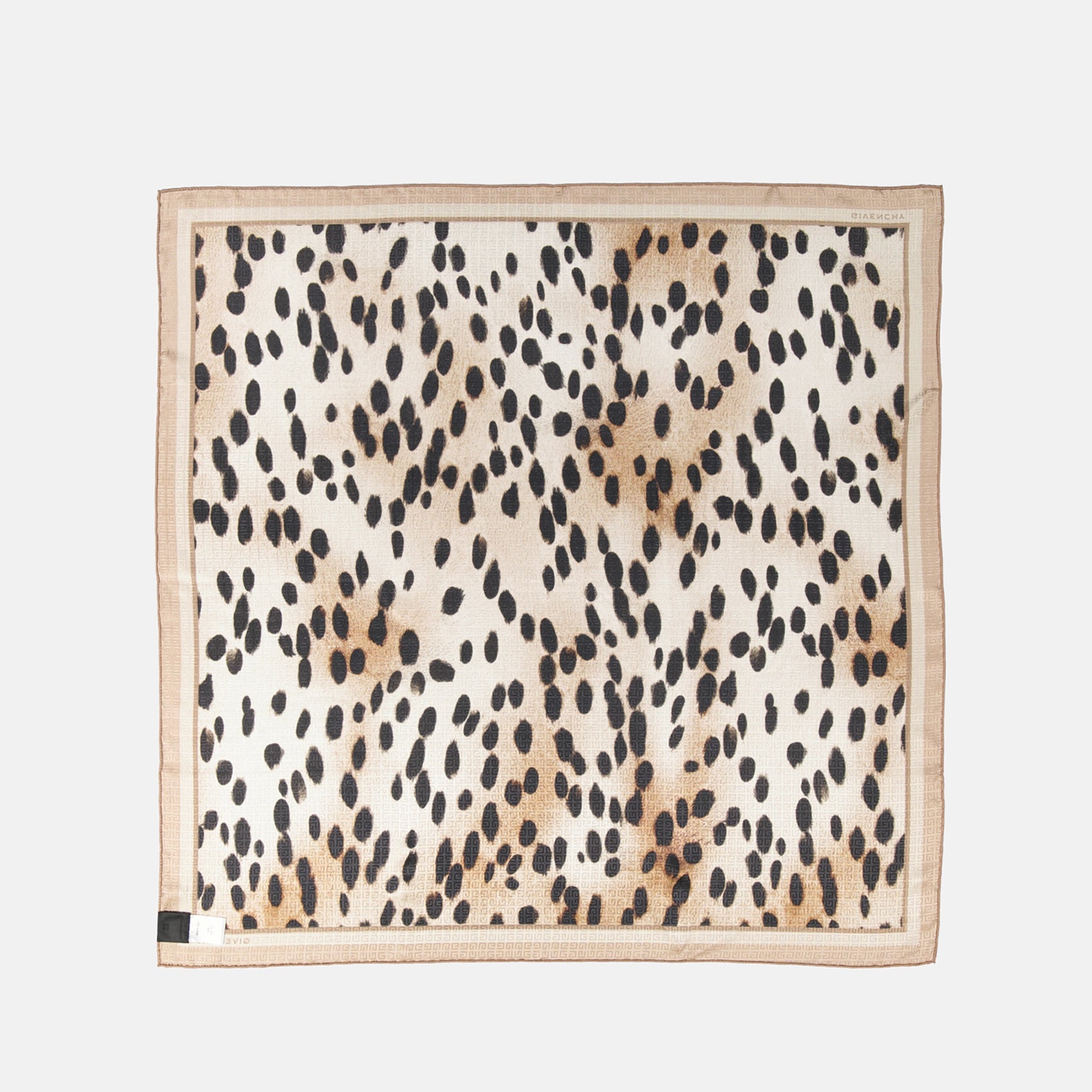 Leopardenmuster Seidenschal 4G