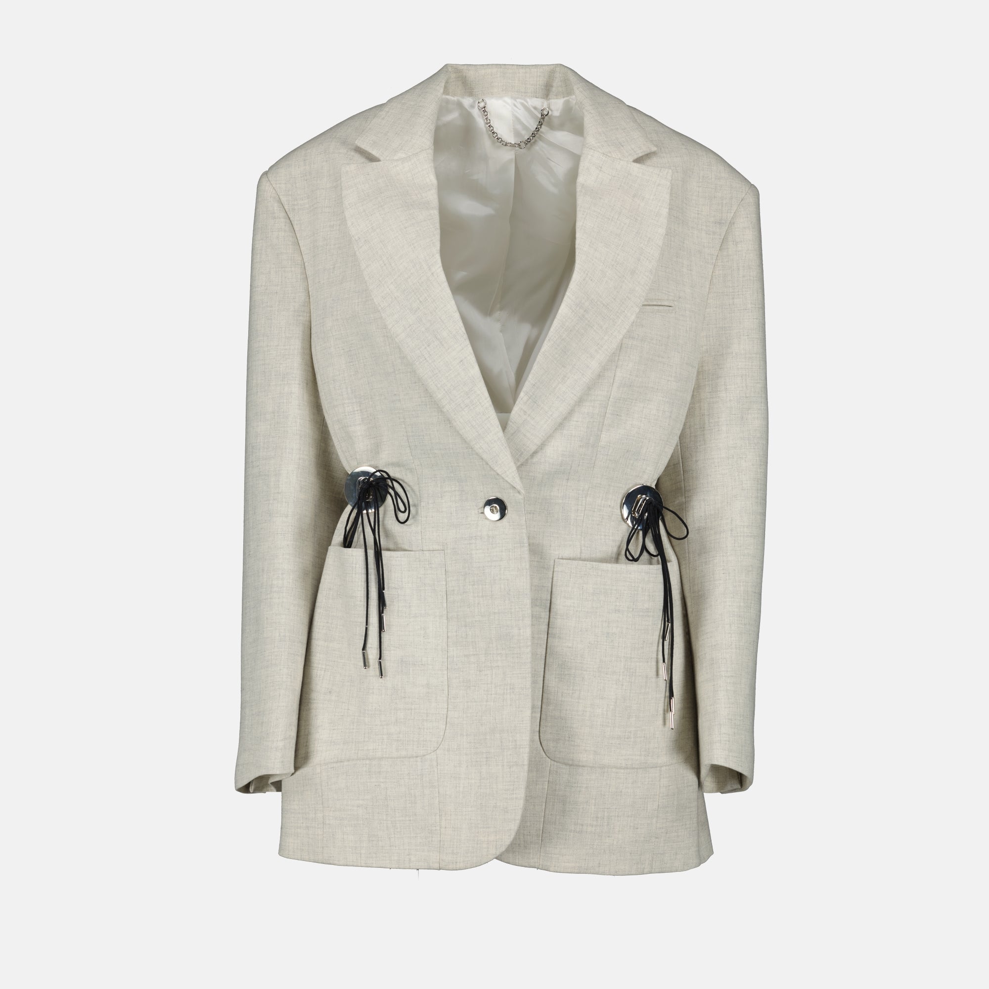 Beige Wool Blazer