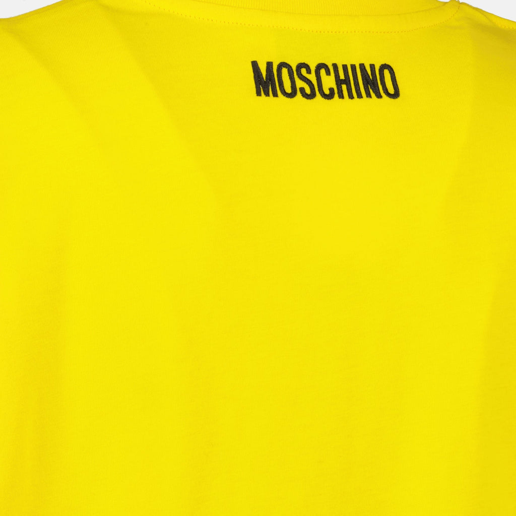 Moschino T-shirt, Smiley print, oversized T-shirt, cotton casual wear, Autumn-Winter collection