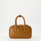 Immagine di una borsa Acardie in pelle marrone di Miu Miu per donne - Stagione Autunno-Inverno 2025 - Vista posteriore