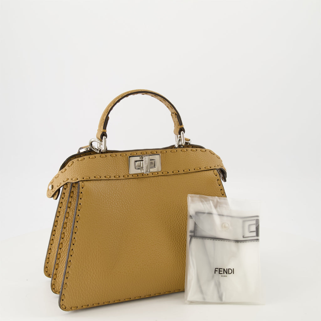 Fendi Peekaboo IseeU, designer handbag, calf leather bag, luxury accessories, elegant bag