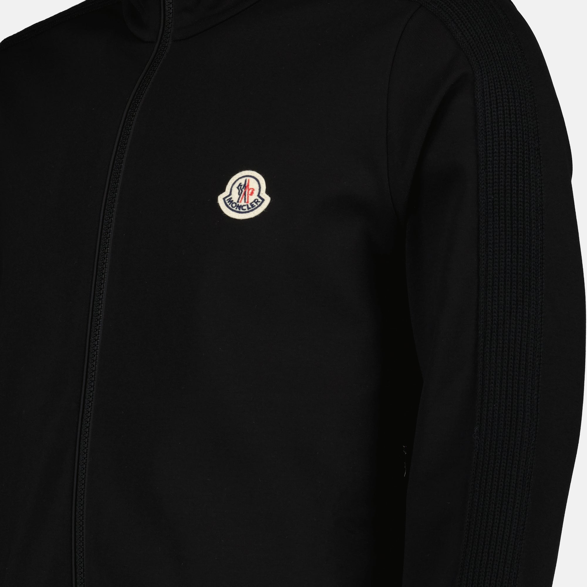 ブラックウールジップジャケット