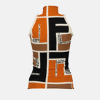 Multicolored Sleeveless Lycra® Top