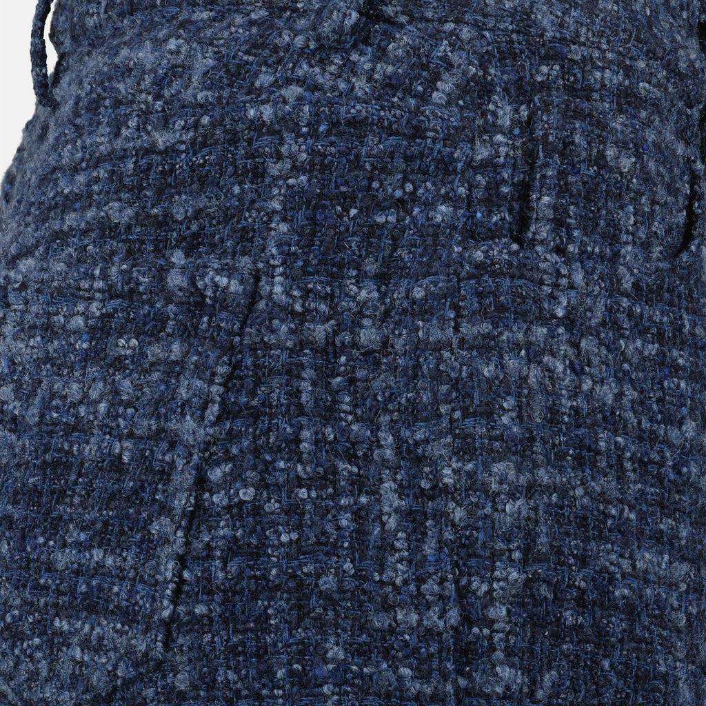 Shorts en Tweed Bleu