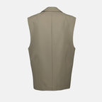 Oversized Beige Vest Blazer