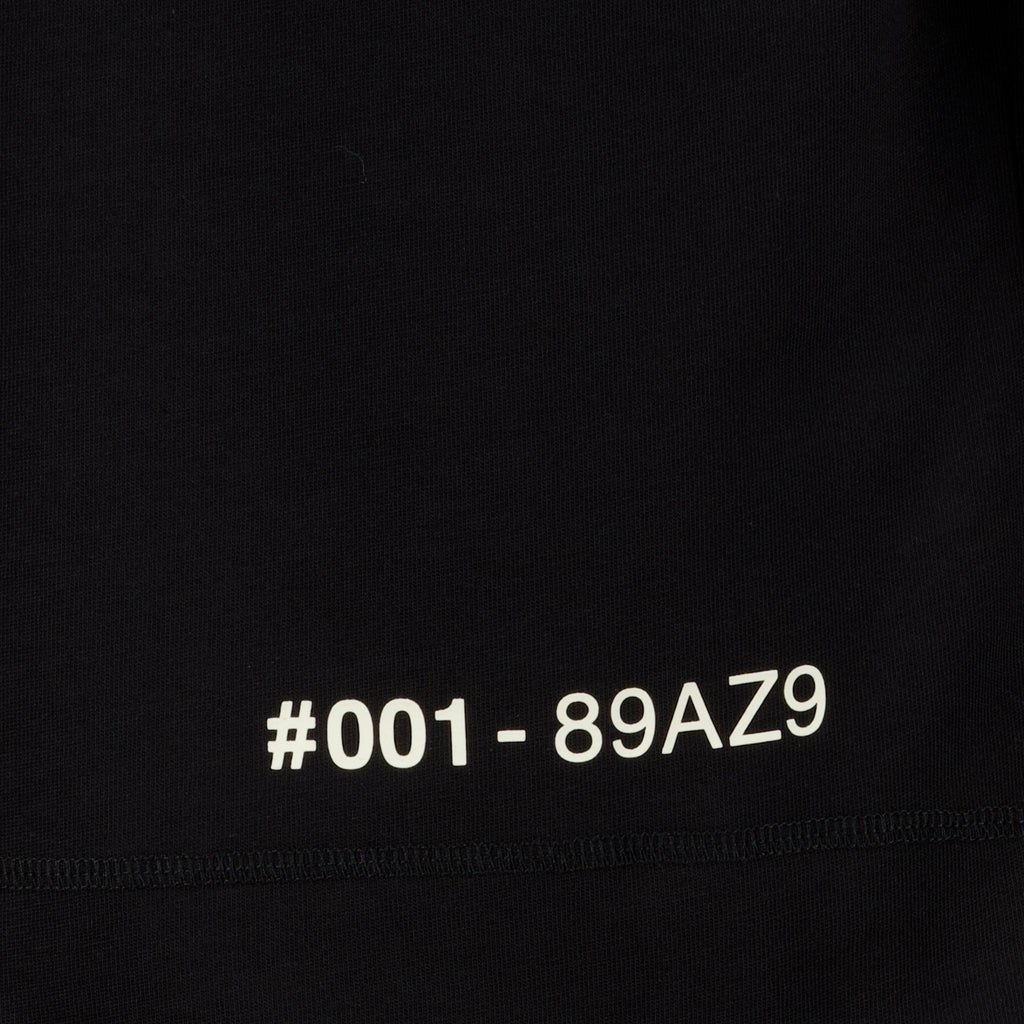 ブラック コットンジャージー Tシャツ