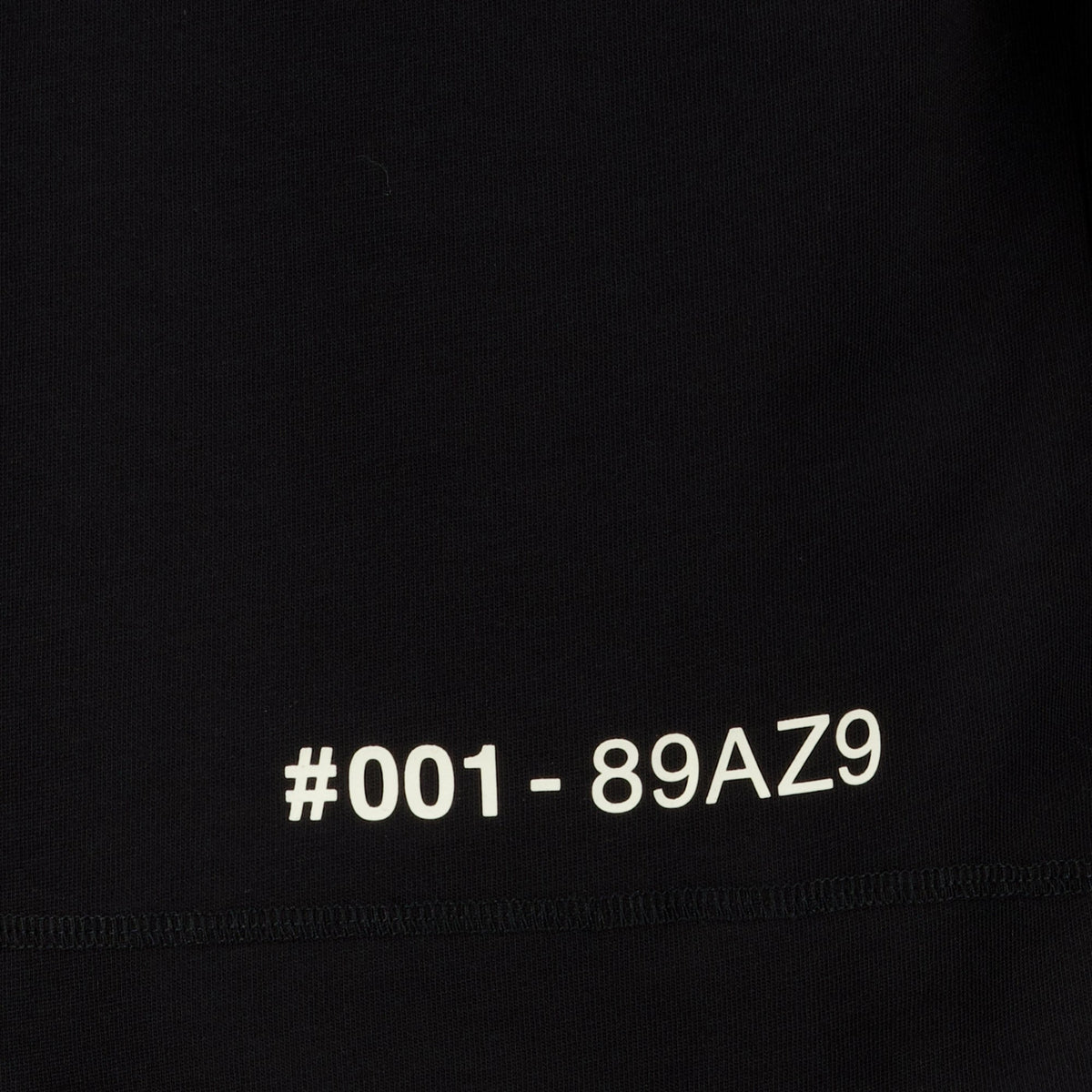 ブラック コットンジャージー Tシャツ