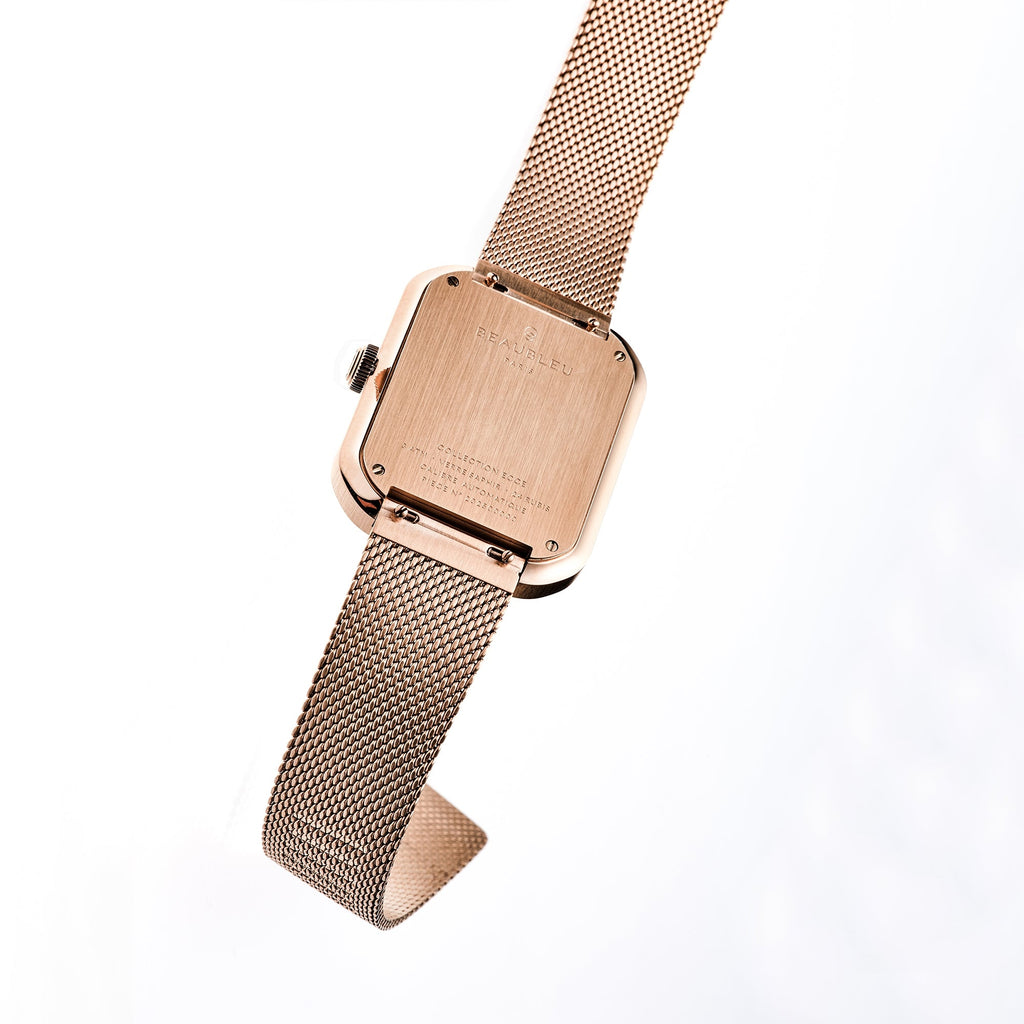 Montre Ecce Figura Lys Bracelet Acier Or Rose