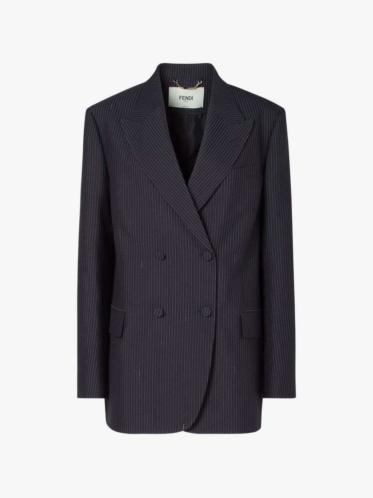 Image of Striped Blazer by Fendi for Women - Season Spring-Summer 2026 - Model View 1