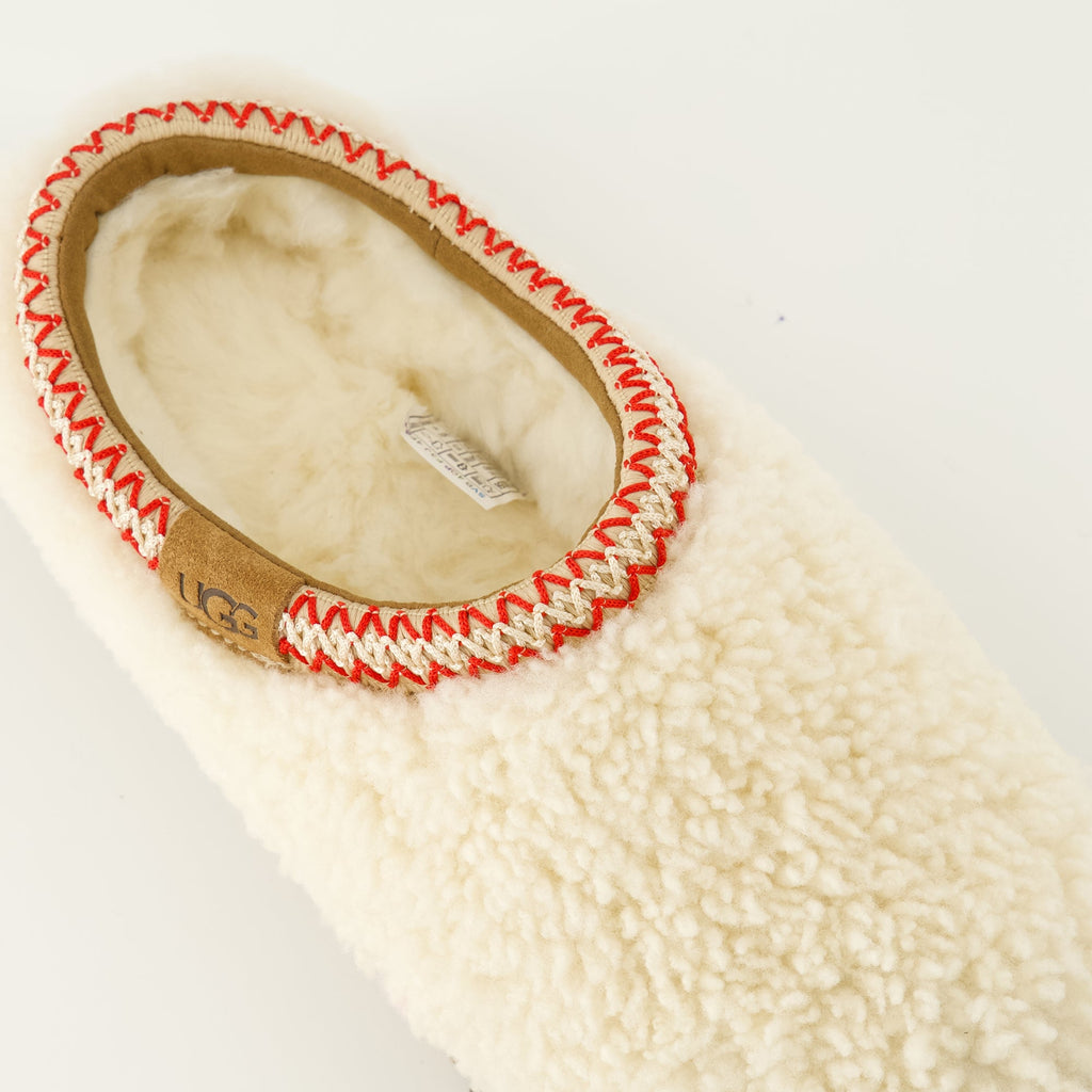 Ugg Mules, Curly Sheepskin Shoes, Autumn Winter Footwear, Comfortable Slip-On Mules, UGGplush Footbed