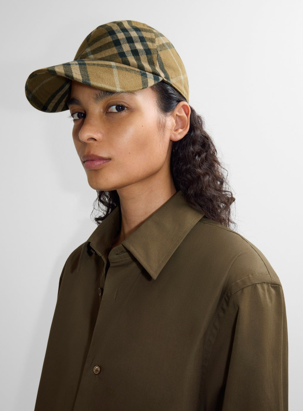 check pattern cap, Burberry cap, cotton check cap, vintage check design, autumn winter hat