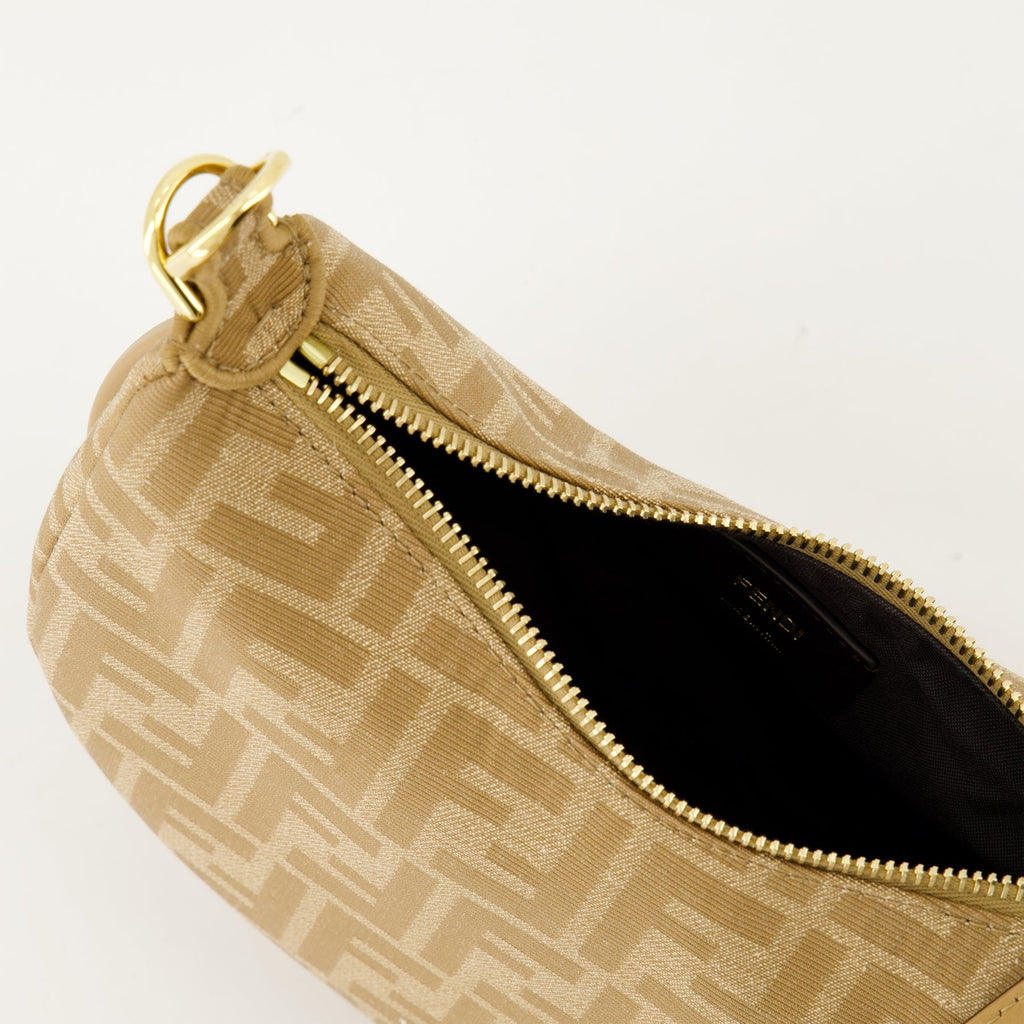Fendigraphy Mini, Beige Bag, Fendi, FF Pattern, Adjustable Strap