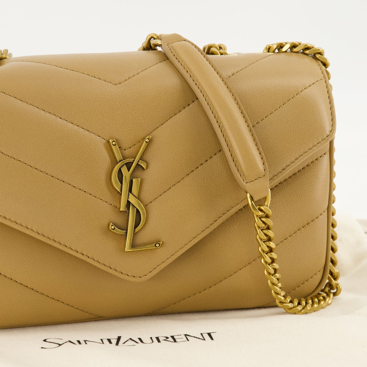 Loulou Small Beige Handbag