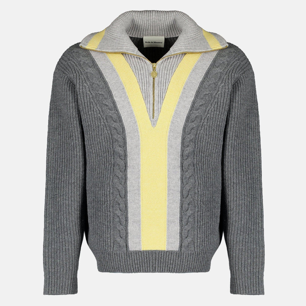 Pull Trucker à Demi-Zip - Drôle de Monsieur
