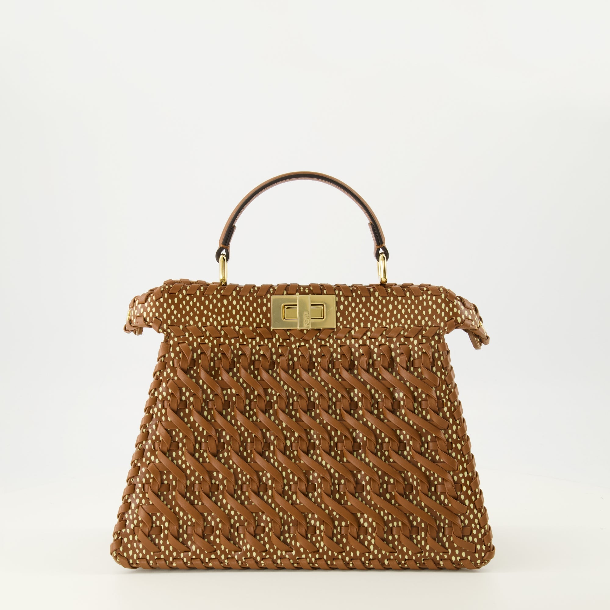 Image of Peekaboo I See U Small Maroon by Fendi for Women - Season Spring-Summer 2026 - Front View