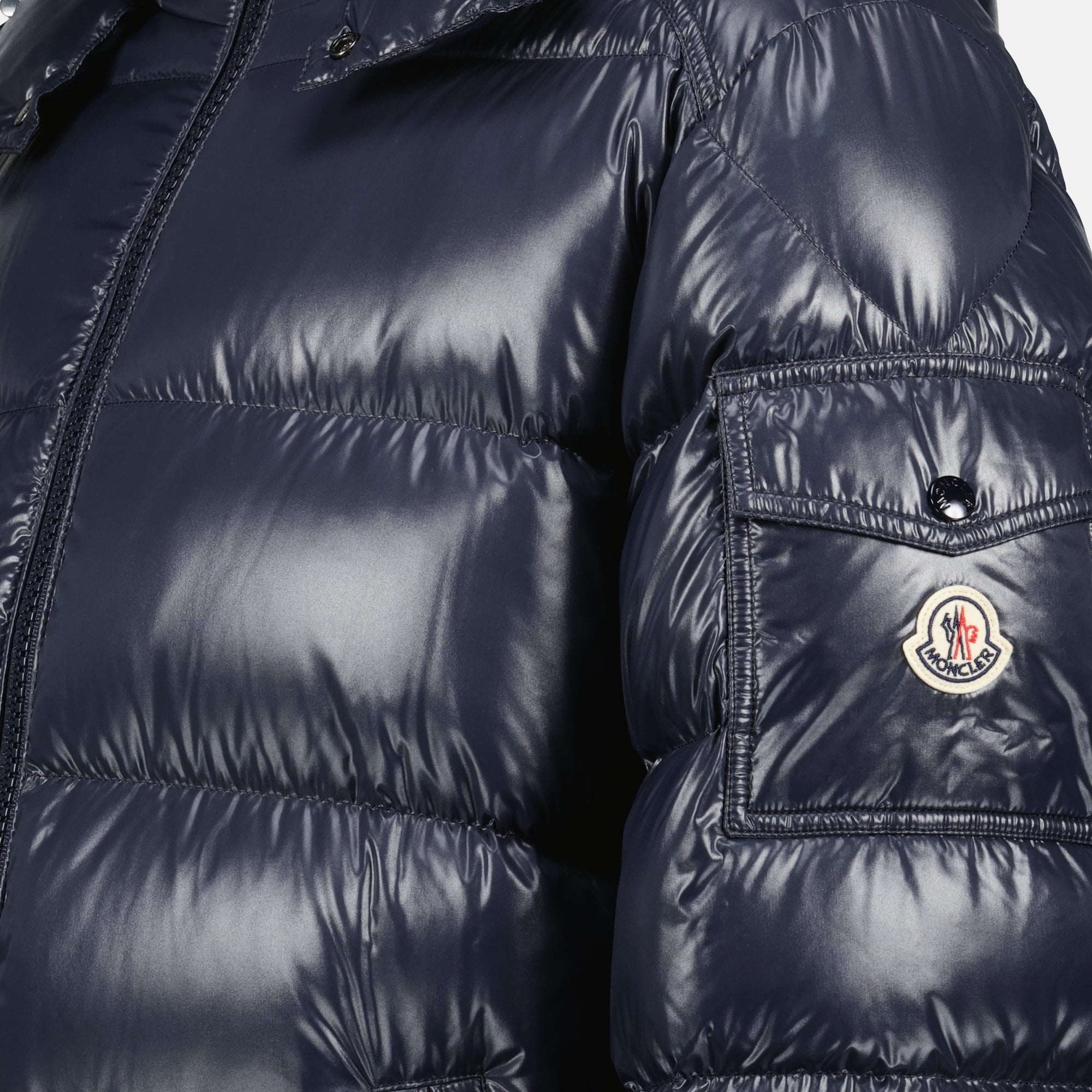 Moncler jacket, down jacket, blue jacket, men's outerwear, autumn winter fashion